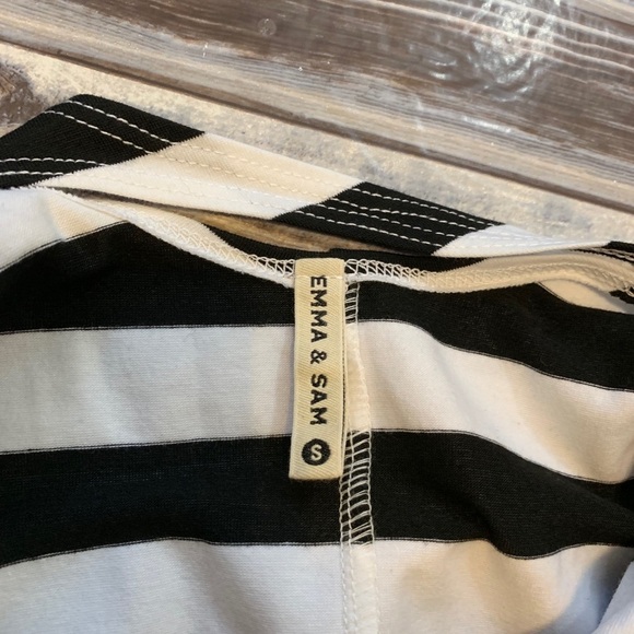 Emma & Sam Striped Mini Cutout Bodycon Dress Sz S - Picture 5 of 7